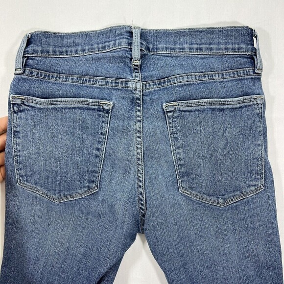 Frame Denim Le High Blue Stretch Skinny Distressed LHSK899 Size 26 - Picture 10 of 14